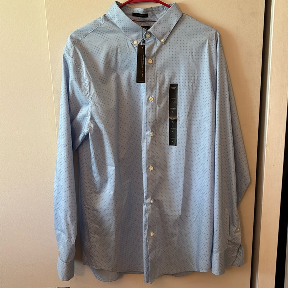 Banana Republic Blue Dot Pattern Men's Shirt